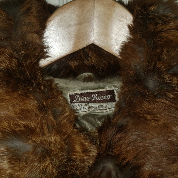 Vintage Genuine Rabbit Fur Coat Dino Rico - Picture 3 of 3